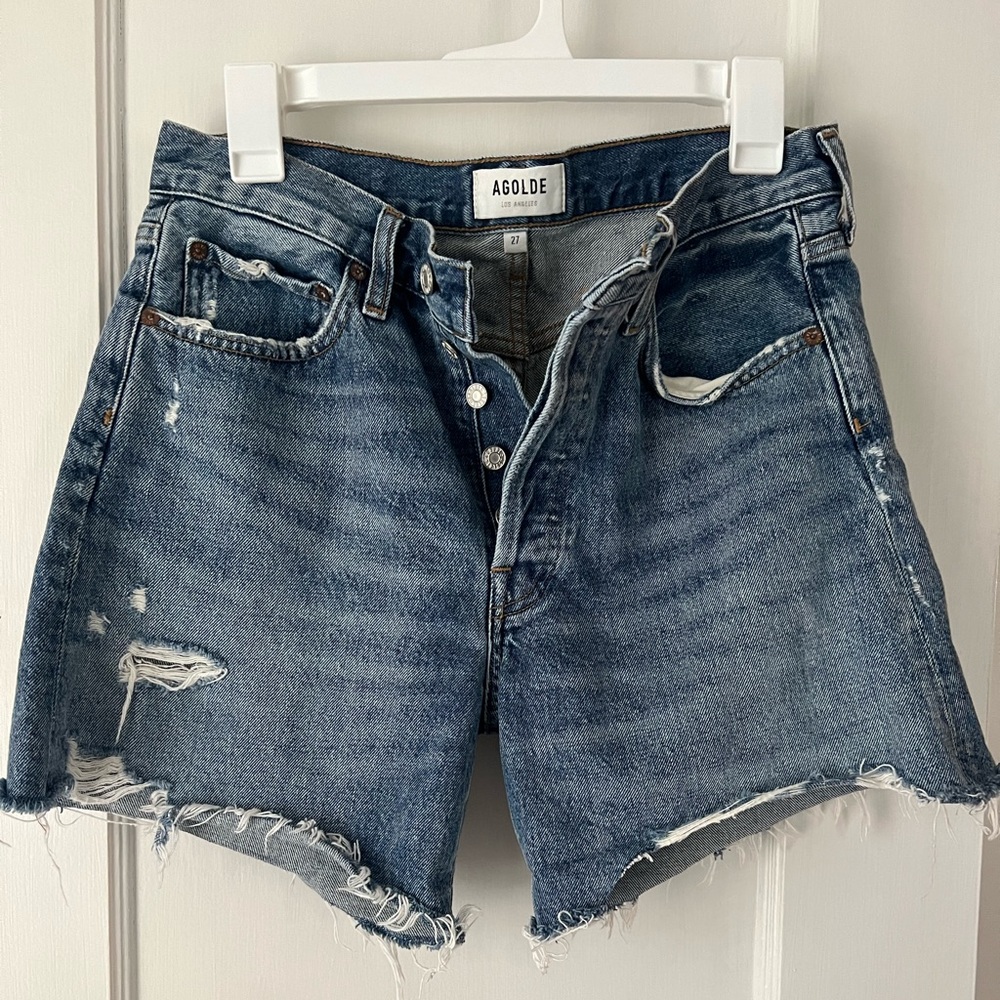 AGOLDE long parker shorts size 27